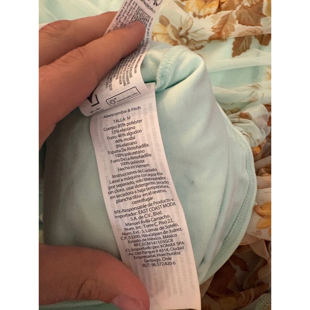 ABERCROMBIE & FITCH Bra-free Flowy Sheer Maxi Dress Medium - Picture 8 of 8